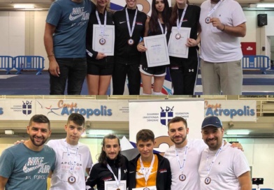 Ξιφασκία – Αποτελέσματα Πανελληνίου Πρωταθλήματος Νέων Ανδρών – Γυναικών στην Σπάθη (Ομαδικά)